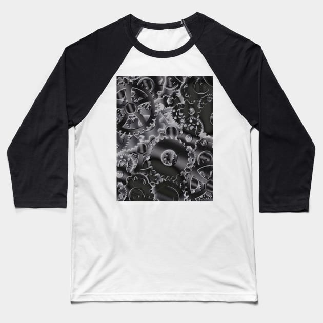 Cog wheels Baseball T-Shirt by rolffimages